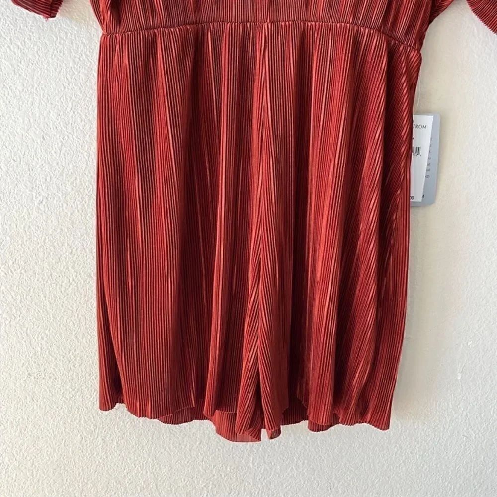 ASOS Miss Guided Rust Pleated Romper - Picture 4 of 12